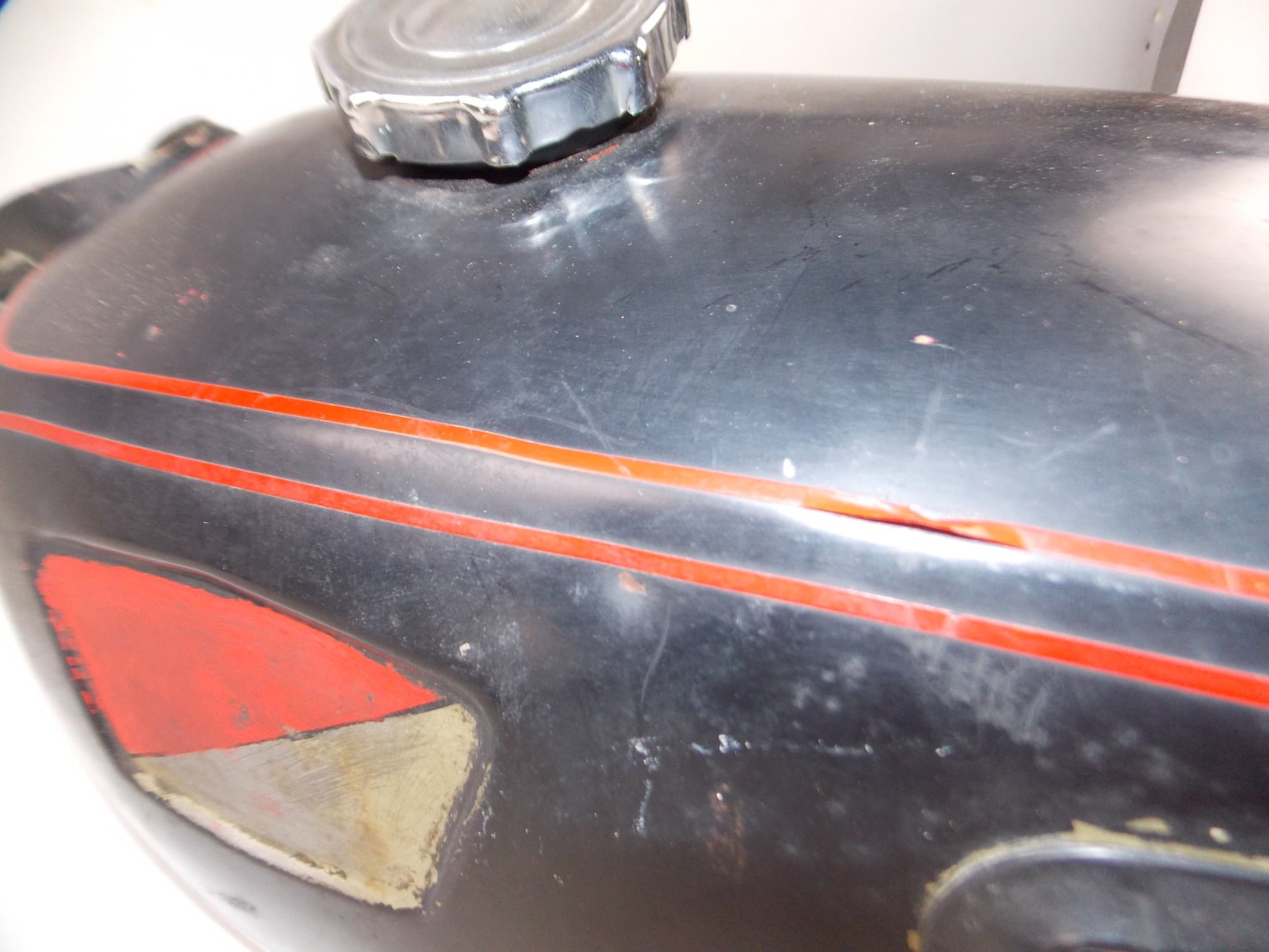 1972 MORINI CORSARO 125 FUEL PETROL GAS TANK + CAP + PETCOCK VALVE - MotoRaider