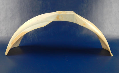 PRESTON PETTY MX MUD GUARD FRONT FENDER WHITE PLASTIC L=39" VINTAGE ENDURO CROSS - MotoRaider