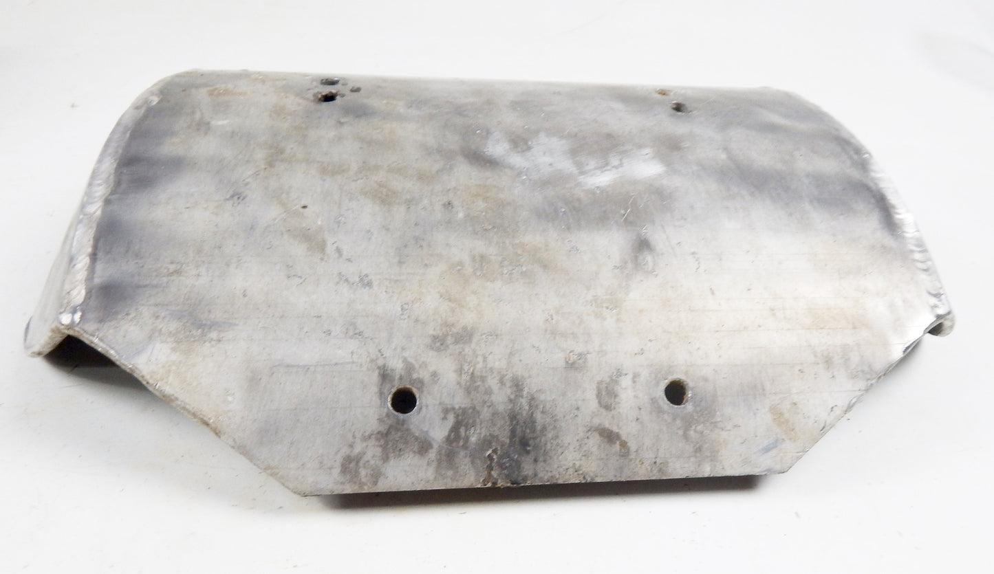 VINTAGE MOTORCYCLE ENGINE FRAME PROTECTOR SKID PLATE 15"x14.5" ENDURO MOTOCROSS - MotoRaider