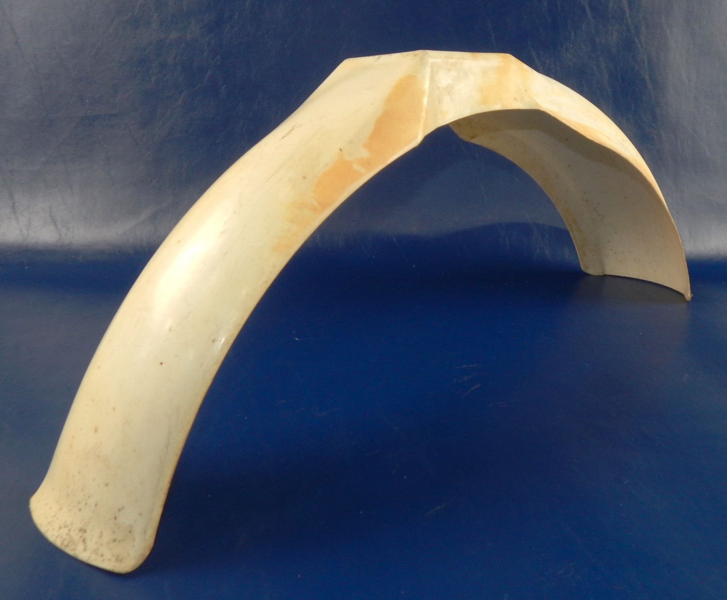 PRESTON PETTY MX MUD GUARD FRONT FENDER WHITE PLASTIC L=39" VINTAGE ENDURO CROSS - MotoRaider