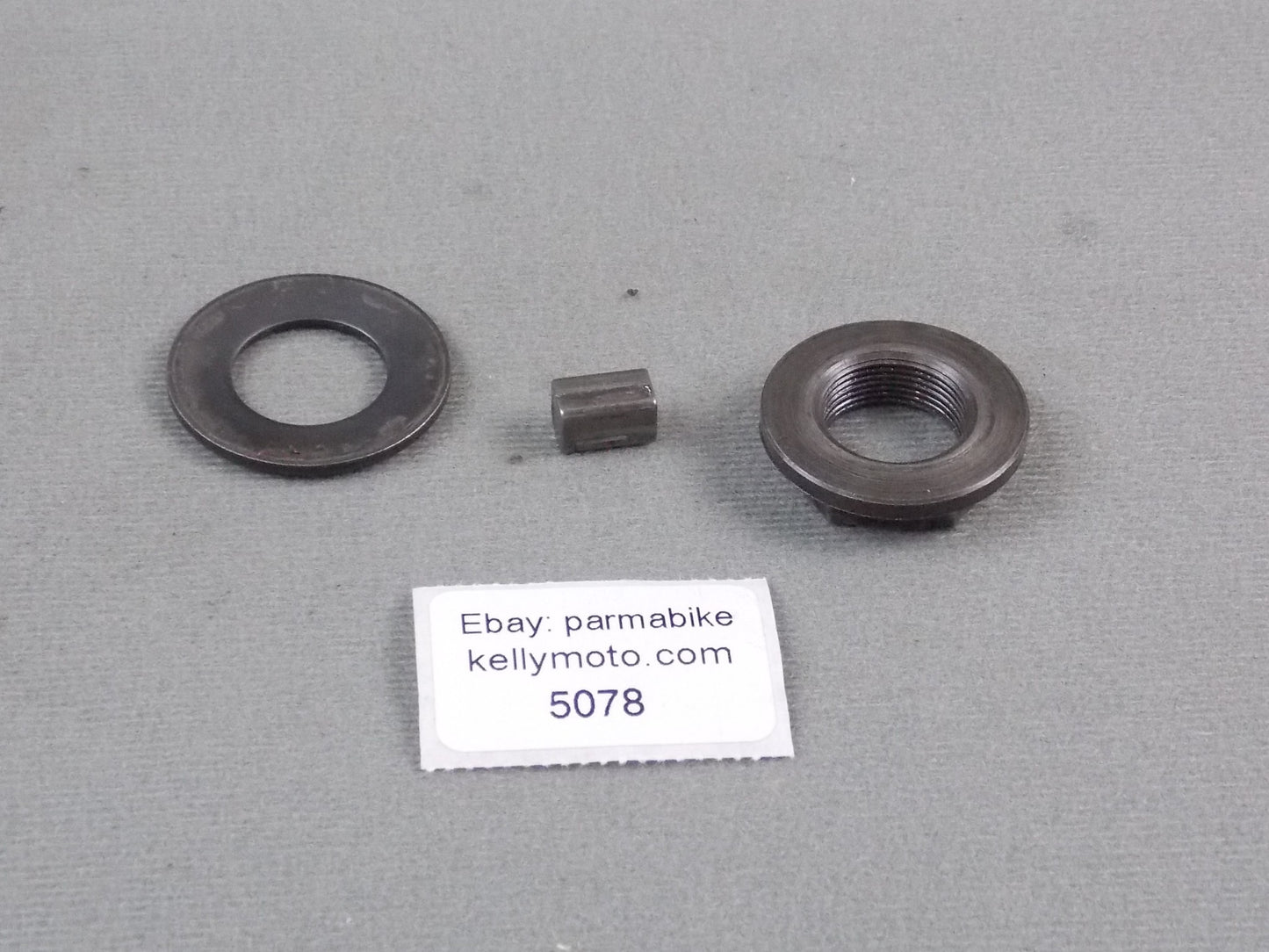 OEM YAMAHA 1976 YZ 400 ENGINE PRIMARY GEAR NUT KEY WASHER YZ400 MOTOR - MotoRaider