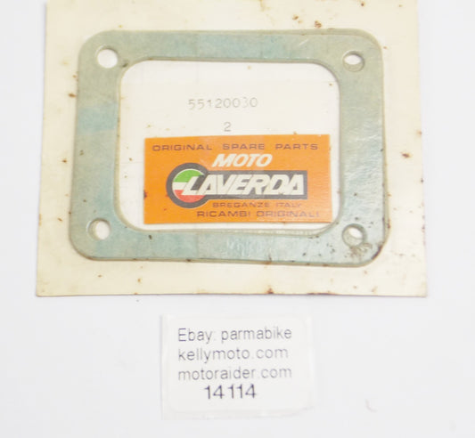 OEM LAVERDA 1985 LB1 125 SPORT CUSTOM MOTOR INTAKE MANIFOLD GASKET 55120030 - MotoRaider