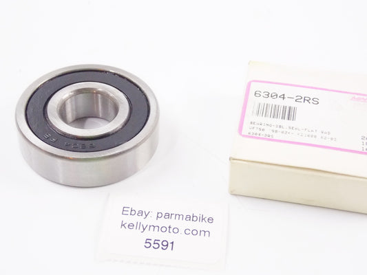 NOS MARSHALL HONDA 1998-2002 VF250 BEARING - DBL, SEAL FLAT RAD 6304-2RS - MotoRaider