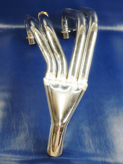 NOS MARVING CHROME 4 in 1 HEADER FRONT EXHAUST MUFFLER PIPE YAMAHA XJ900 Y47C - MotoRaider