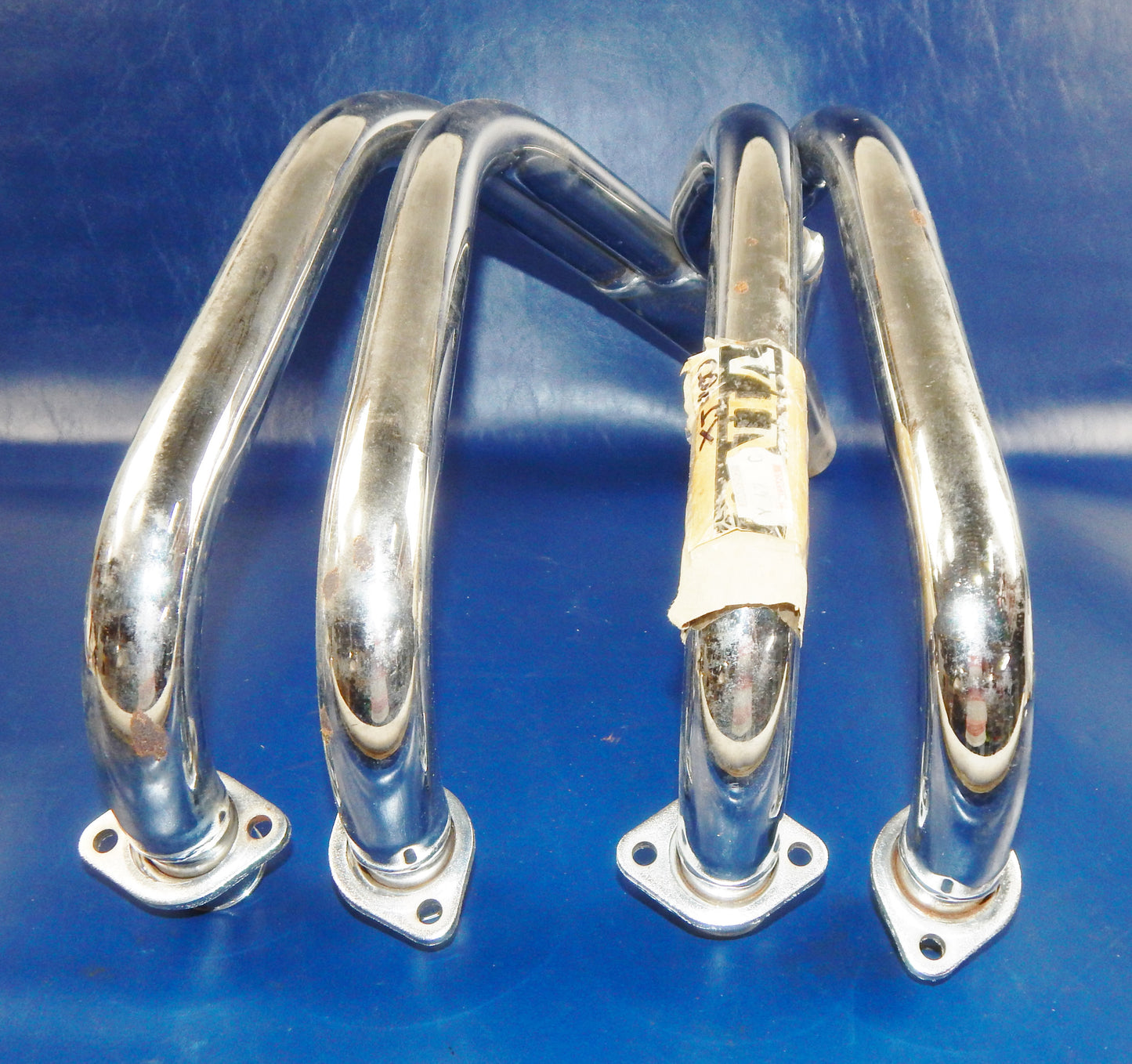 NOS MARVING CHROME 4 in 1 HEADER FRONT EXHAUST MUFFLER PIPE YAMAHA XJ900 Y47C - MotoRaider