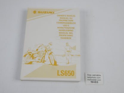 1995 SUZUKI LS650 USER OWNER MANUAL BOOK 99011-24C51-042 MULTI LANGUAGE VINTAGE - MotoRaider