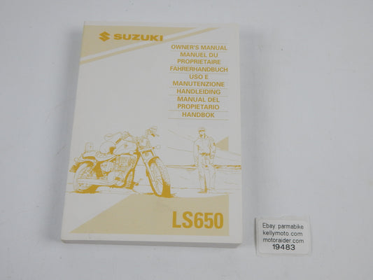 1995 SUZUKI LS650 USER OWNER MANUAL BOOK 99011-24C51-042 MULTI LANGUAGE VINTAGE - MotoRaider