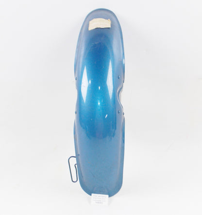 OEM HONDA 19971 CL175 K5 FRONT FENDER BLUE MUDGUARD 61100-316-670 - MotoRaider