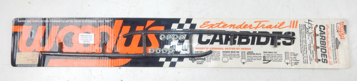 WOODY'S WEAR RUNNERS BARS W4-432 CARBIDES 4" SKANDIC 01 MX Z 1996-1997 SKI DOO E - MotoRaider