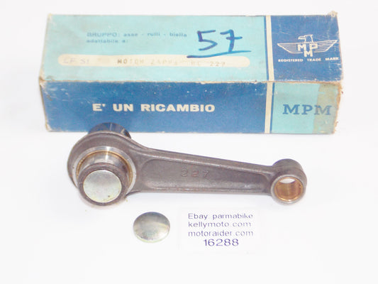 MPM BC 227 CONNECTNG ROD + PIN MOTOM ZAPPA OVERALL  LENGTH 117 mm LF 51 - MotoRaider