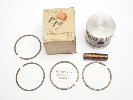 NOS DINAMIN PISTON + RINGS + PIN D. 54.8 mm GILERA SPORT 125 - MotoRaider