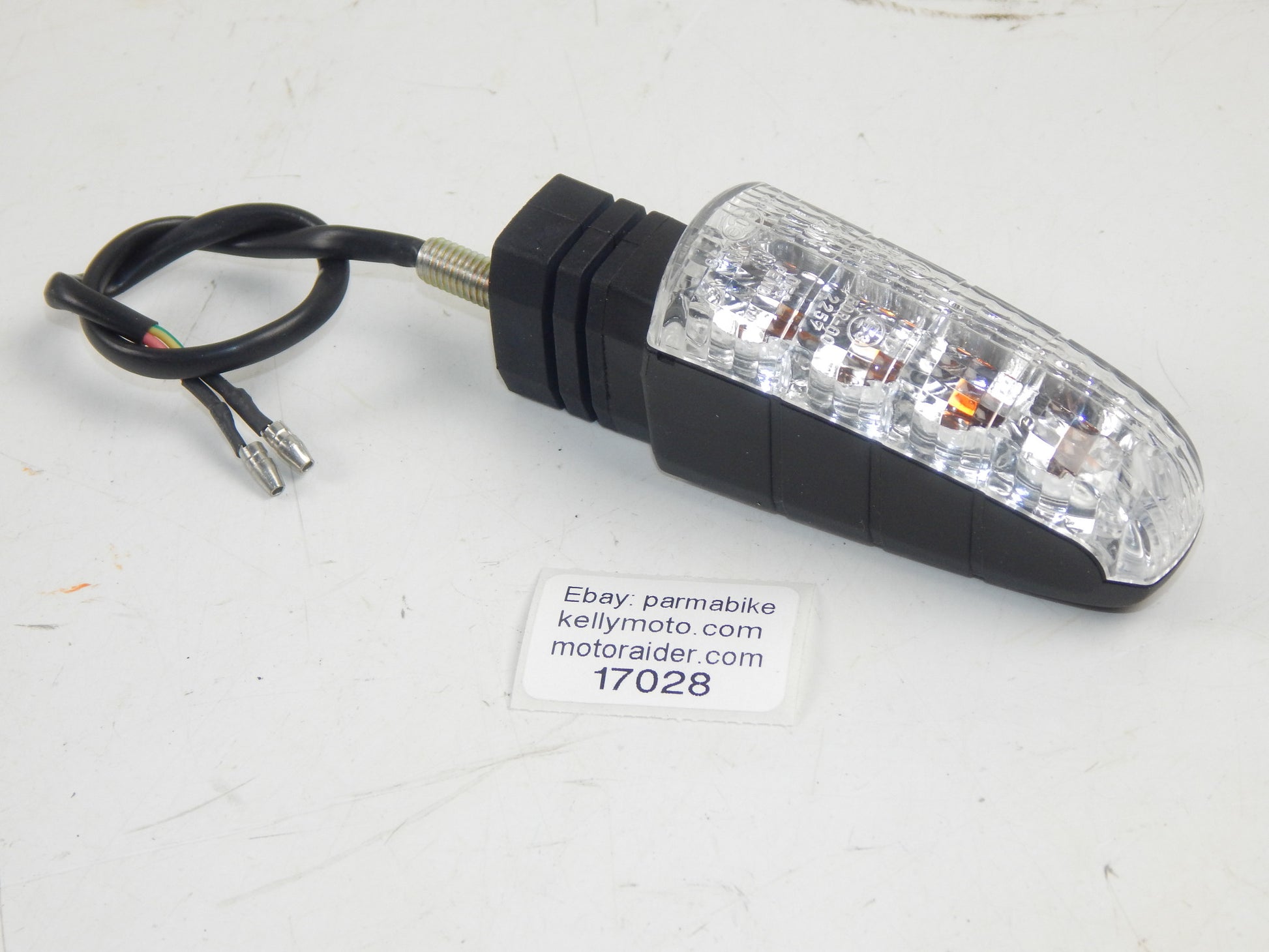 MOTORCYCLE SCOOTER MOPED LED TURN SIGNAL BLINKER FLASHER L=4.25" - MotoRaider