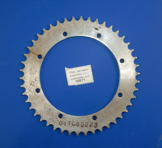 REAR WHEEL DRIVE SPROCKET 46T OVERALL DIAMETER 7.5" 190.5mm VINTAGE MOTORCYCLE - MotoRaider