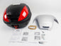 MALAGUTI PASSWORD 250 SCOOTER MOPED 37L TOP CASE LUGGAGE BLACK+SILVER COVER+RACK - MotoRaider