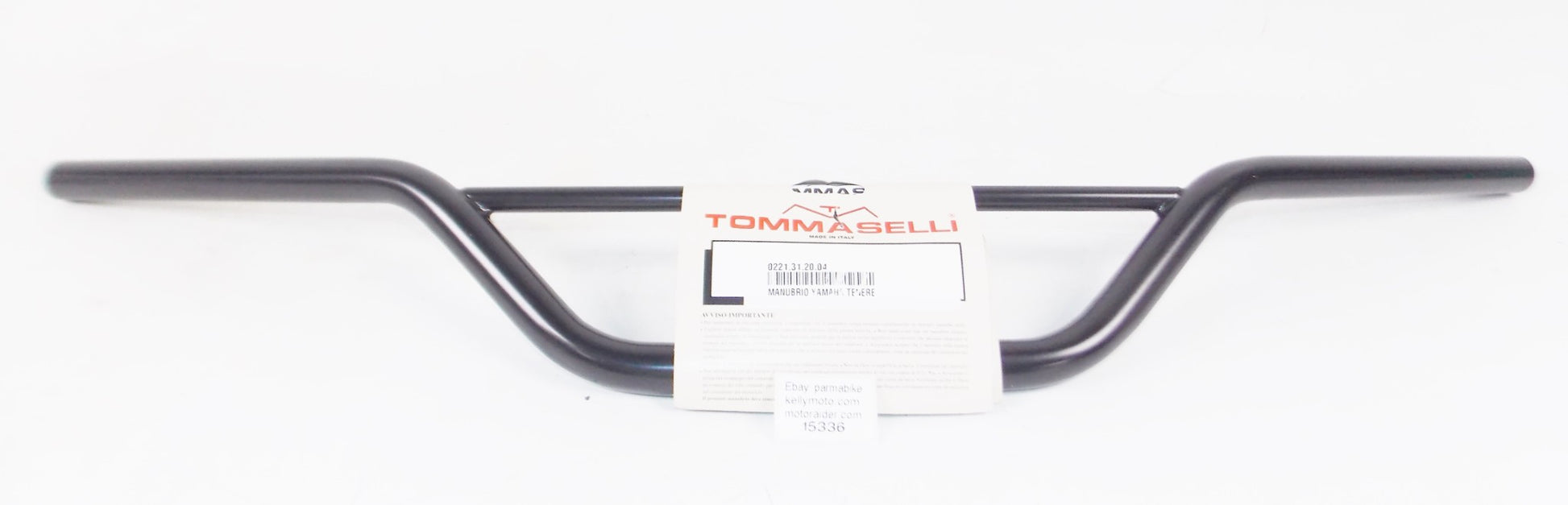 VINTAGE TOMMASELLI BLACK 7/8" 22mm HANDELBAR YAMAHA TENERE W=32" PB=4" R=5" - MotoRaider