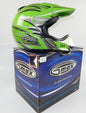 GMAX PLATINUM SERIES MOTORCYCLE HELMET LIGHT GREEN SIZE S OFF ROAD ATV CROSS - MotoRaider