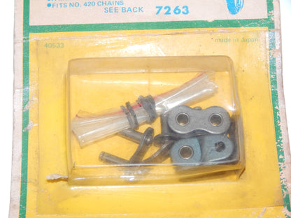 EELCOY MOTORCYCLE 420 CHAIN REPAIR KIT LINK HONDA Z50 CT70 YAMAHA JT1 YG1 HODAKA - MotoRaider