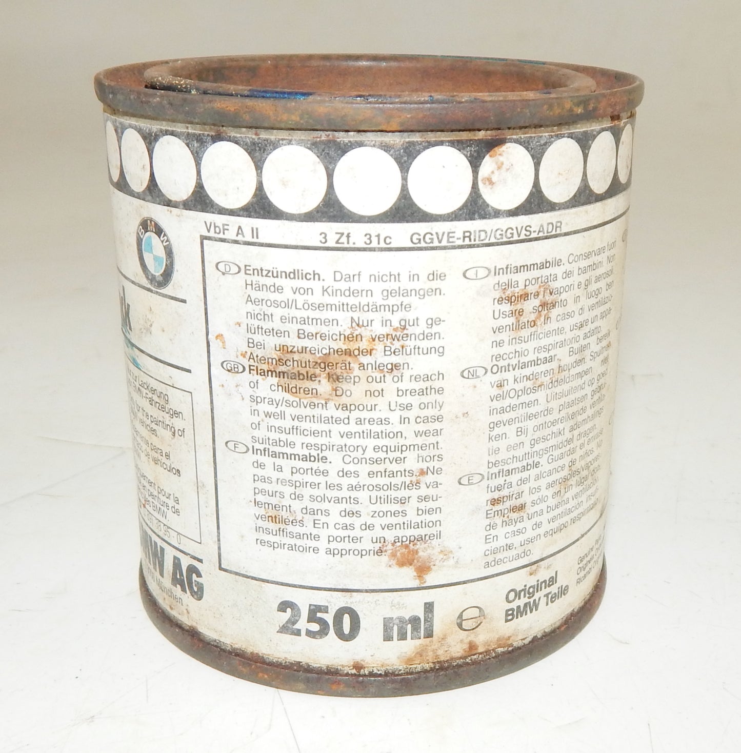 OEM BMW PAINT CAN 250ml BASECOAT METALLIC BMW 159 (Yucatürkis) - MotoRaider