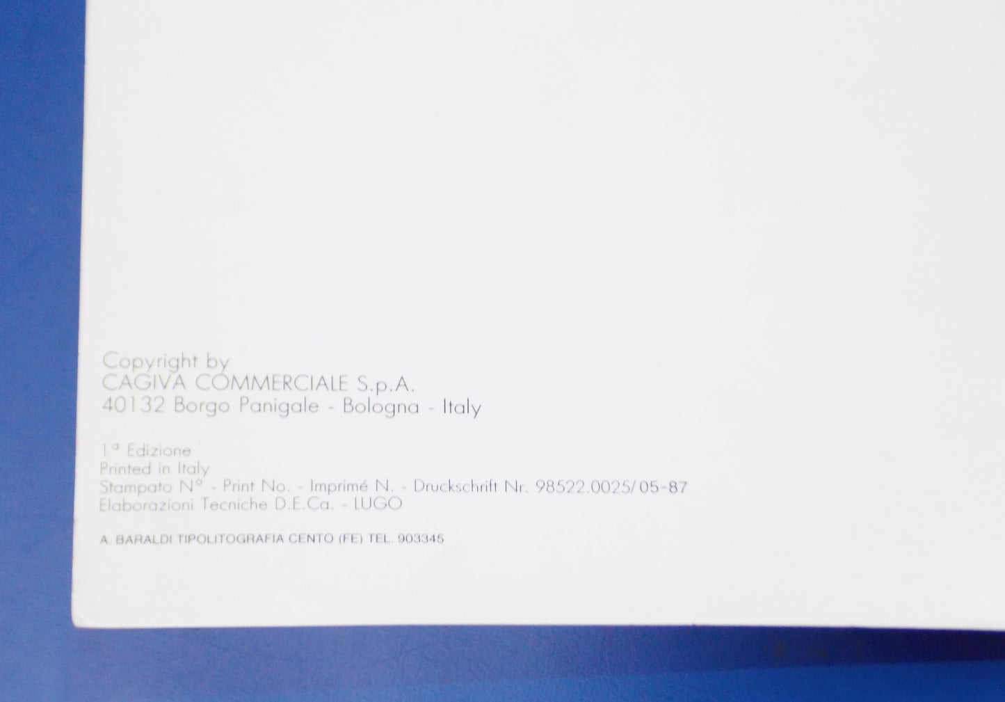 OEM DUCATI 1987 INDIANA 350 650 750 ITALY DEALER WORKSHOP REPAIR MANUAL BOOK - MotoRaider