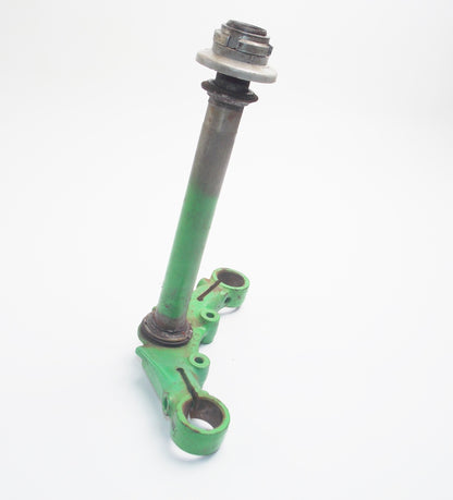 1970's FRONT FORK STEERING STEM + LOWER PLATE CONE RACES + DUST SEAL GREEN - MotoRaider
