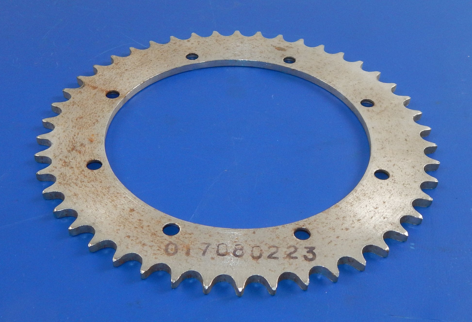 REAR WHEEL DRIVE SPROCKET 46T OVERALL DIAMETER 7.5" 190.5mm VINTAGE MOTORCYCLE - MotoRaider
