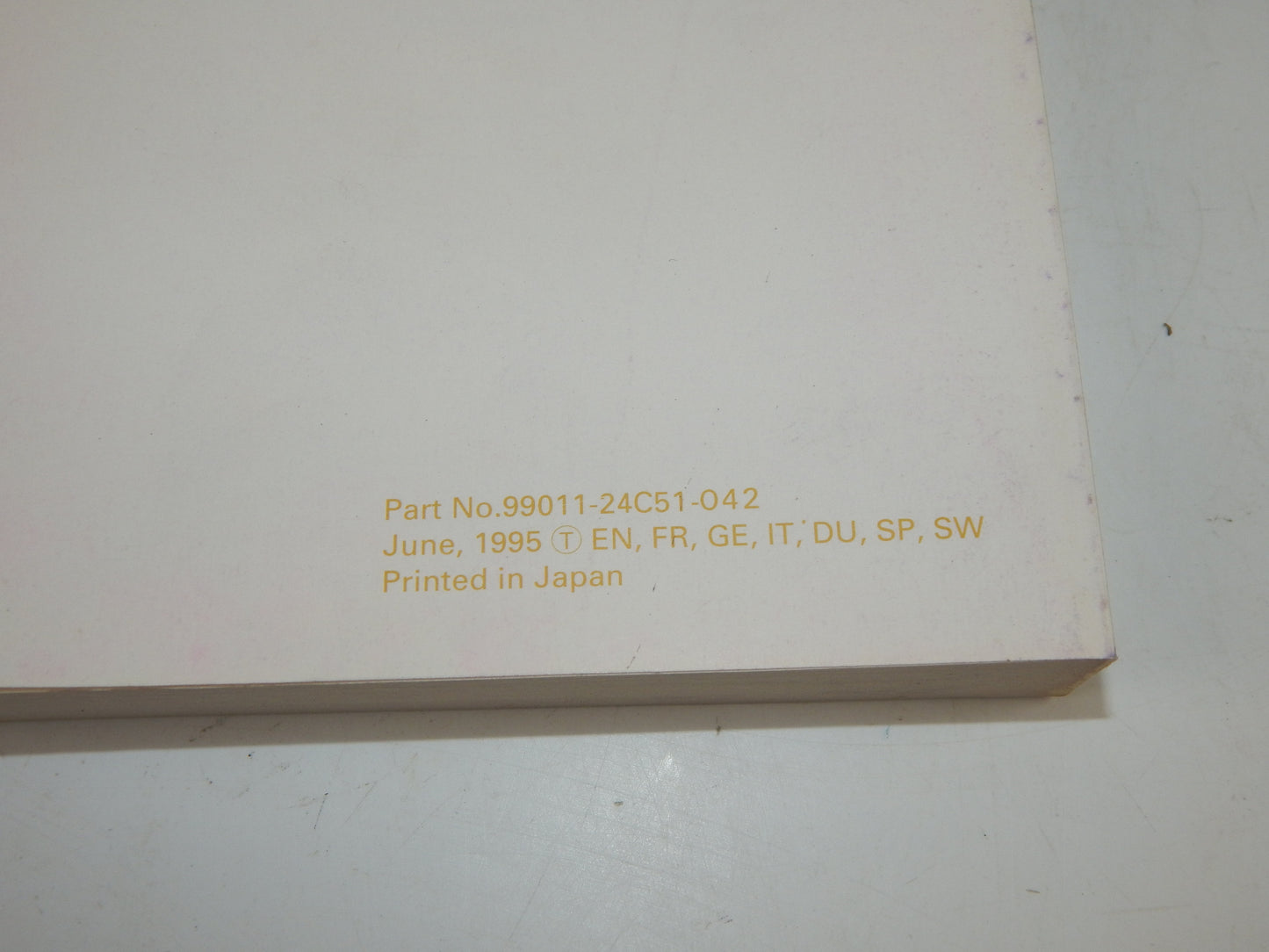 1995 SUZUKI LS650 USER OWNER MANUAL BOOK 99011-24C51-042 MULTI LANGUAGE VINTAGE - MotoRaider