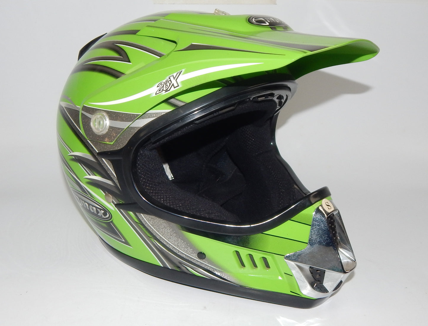 GMAX PLATINUM SERIES MOTORCYCLE HELMET LIGHT GREEN SIZE S OFF ROAD ATV CROSS - MotoRaider