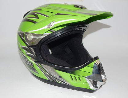 GMAX PLATINUM SERIES MOTORCYCLE HELMET LIGHT GREEN SIZE S OFF ROAD ATV CROSS - MotoRaider