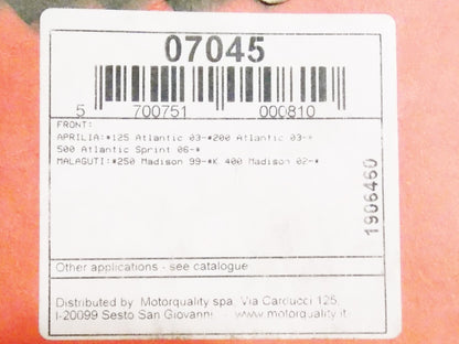 NOS BREMBO APRILIA/MALAGUTI/KYMCO/PEUGEOT CARBON CERAMIC PAIR BRAKE PADS 07045 - MotoRaider