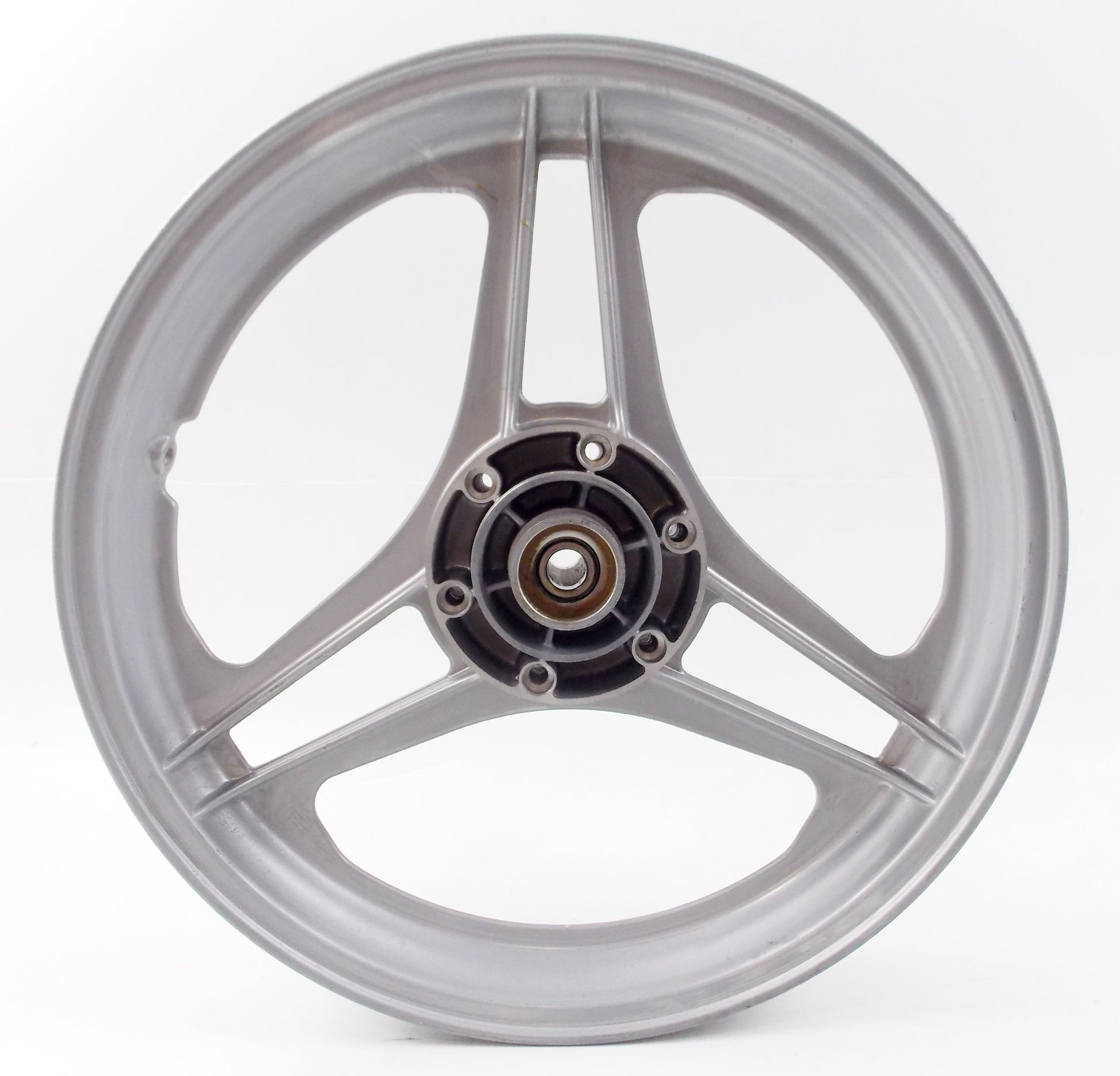 NOS OEM LAVERDA FRONT WHEEL RIM E-2.15X16" DOT-D 3 RAZZE STELLA SILVER - MotoRaider