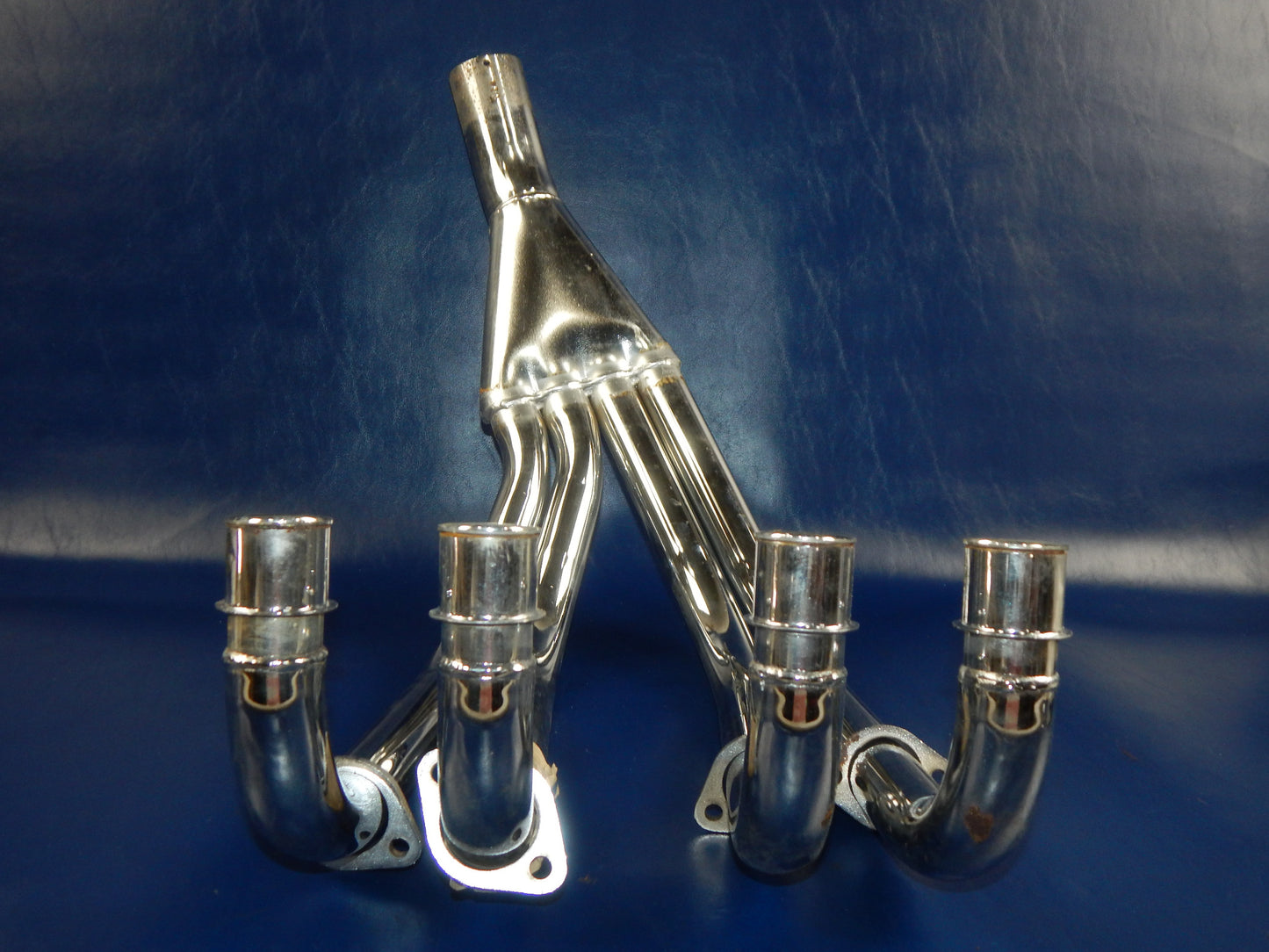 NOS MARVING CHROME 4 in 1 HEADER FRONT EXHAUST MUFFLER PIPE YAMAHA XJ900 Y47C - MotoRaider