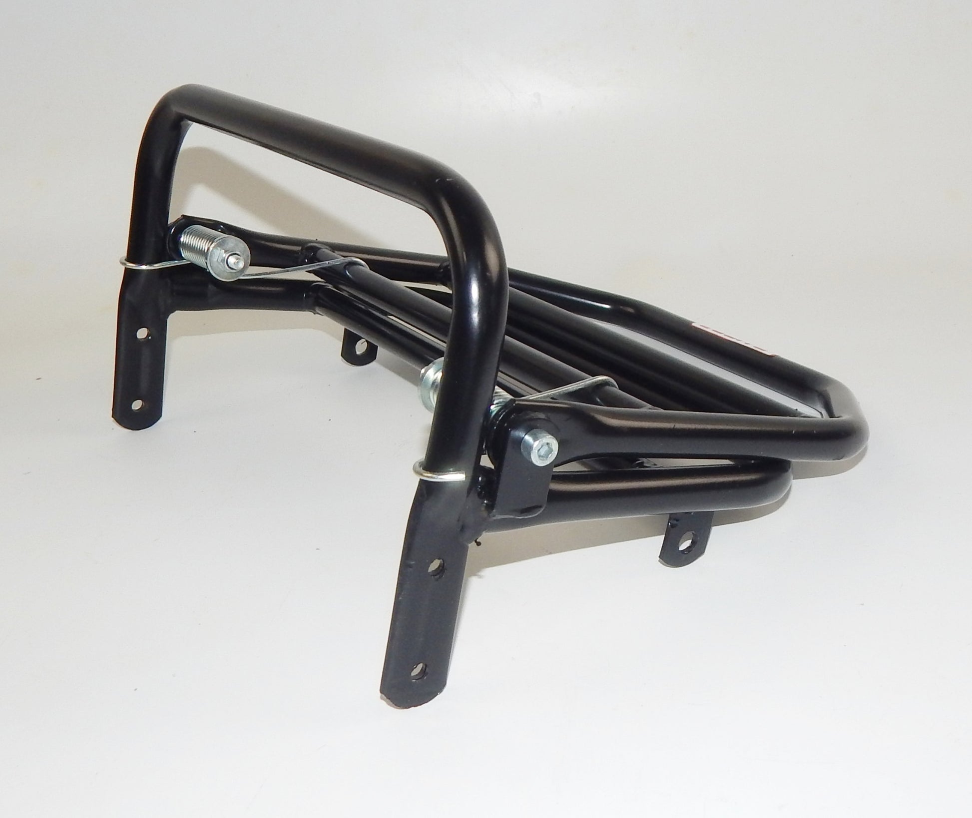 ELITE MOTORCYCLES BLACK REAR RACK LUGGAGE TOP CASE HOLDER 11" x 10" SCOOTER - MotoRaider