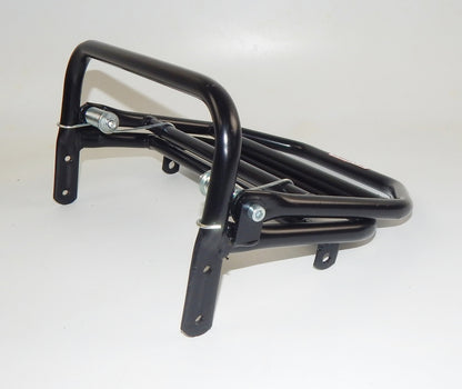 ELITE MOTORCYCLES BLACK REAR RACK LUGGAGE TOP CASE HOLDER 11" x 10" SCOOTER - MotoRaider