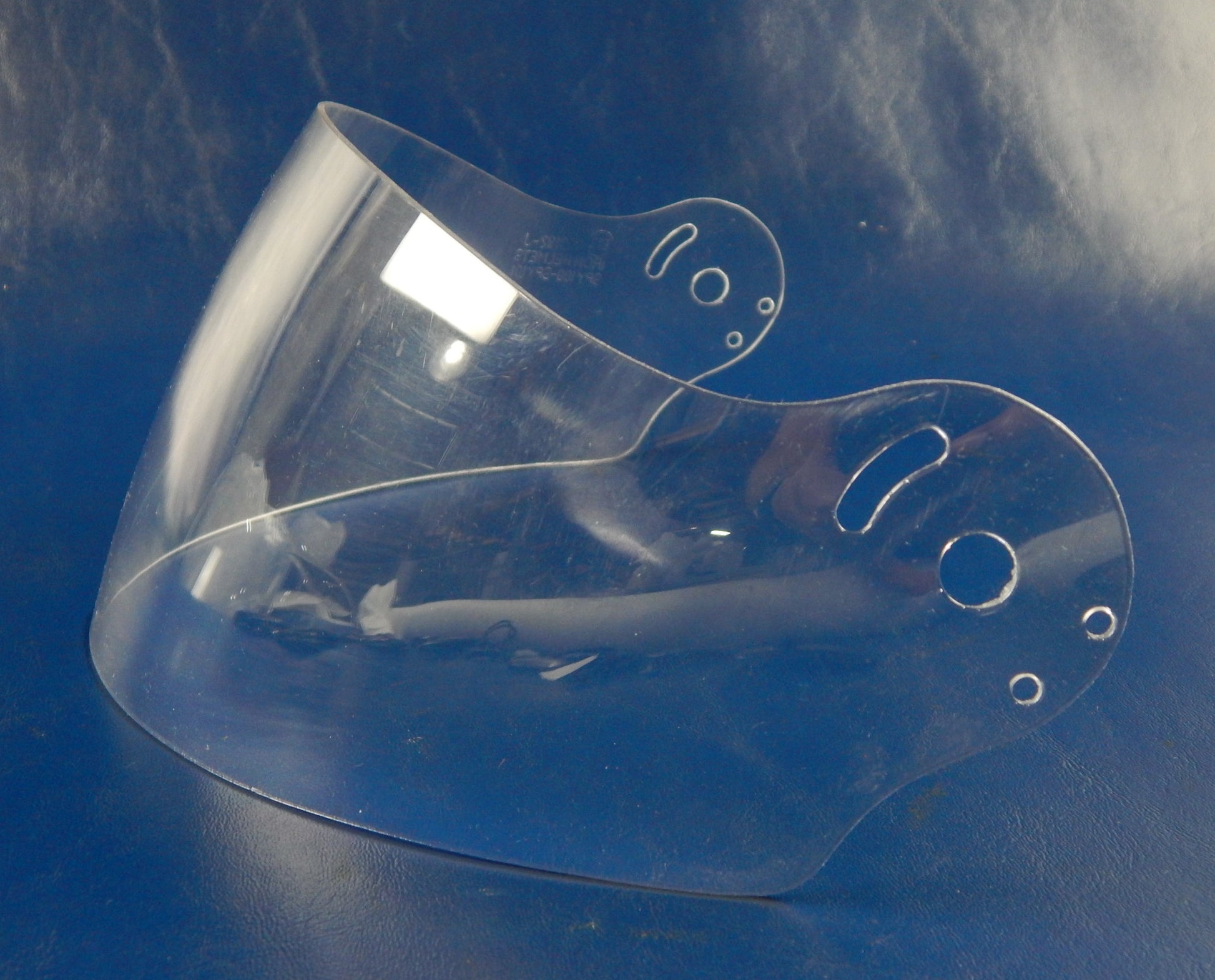 MOTORCYCLE HELMET OPEN FACE VISOR SCREEN SPIRIT CLEAR+SCREWS+COVER PLATE 050192 - MotoRaider
