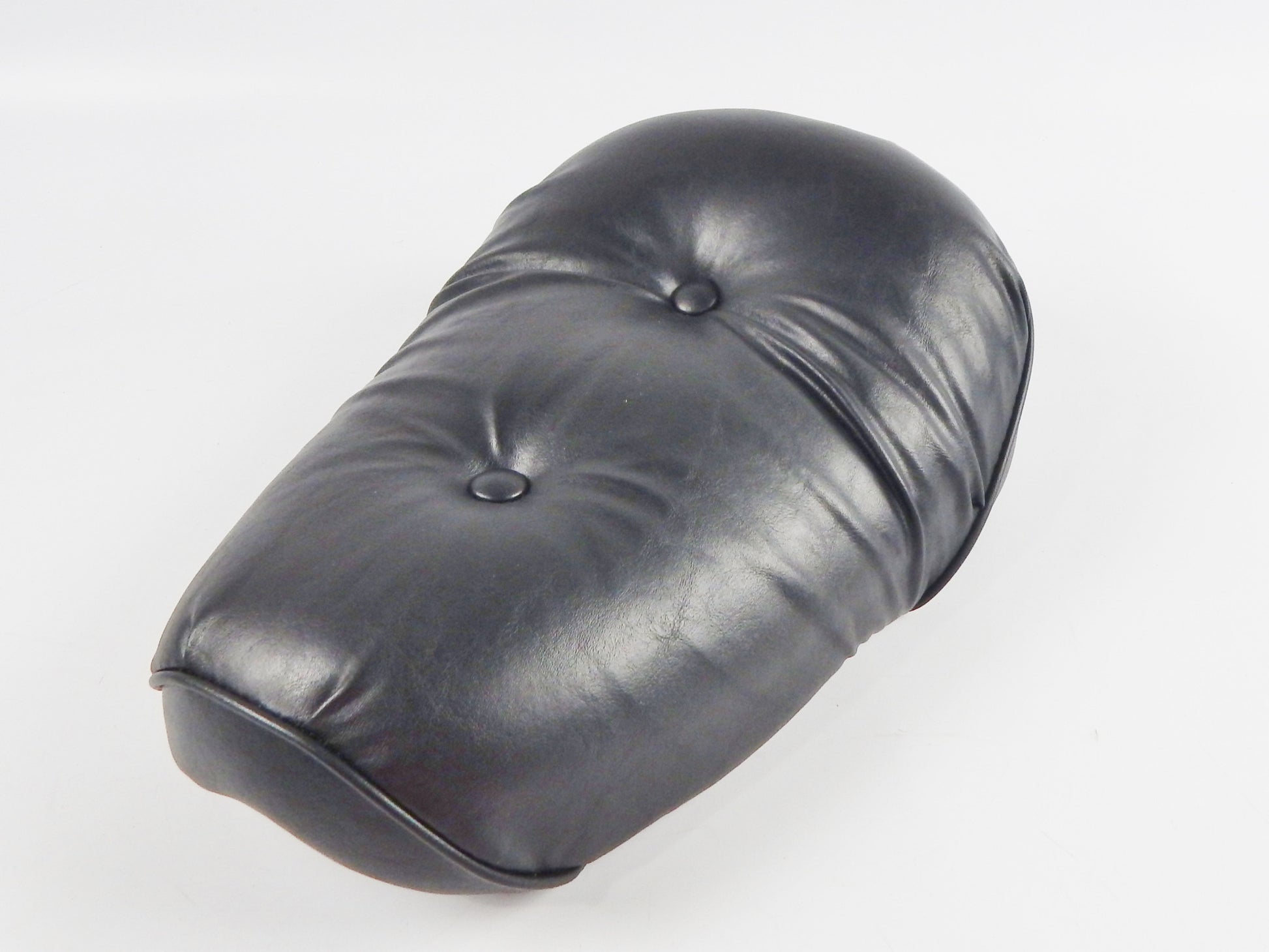 MOTORCYCLE SADDLE SEAT BLACK L=16" W=11.5" APRILIA LAVERDA CAGIVA GUZZI MORINI - MotoRaider