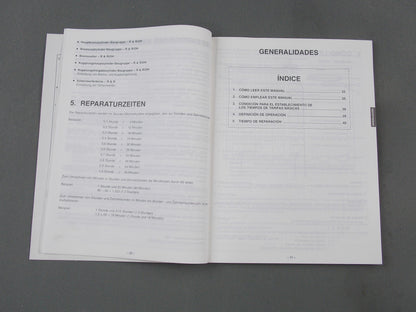 SUZUKI 1998 WARRANTY FLAT RATE MANUAL BOOK ENGLISH GERMAN FRENCH 99550-01980-015 - MotoRaider