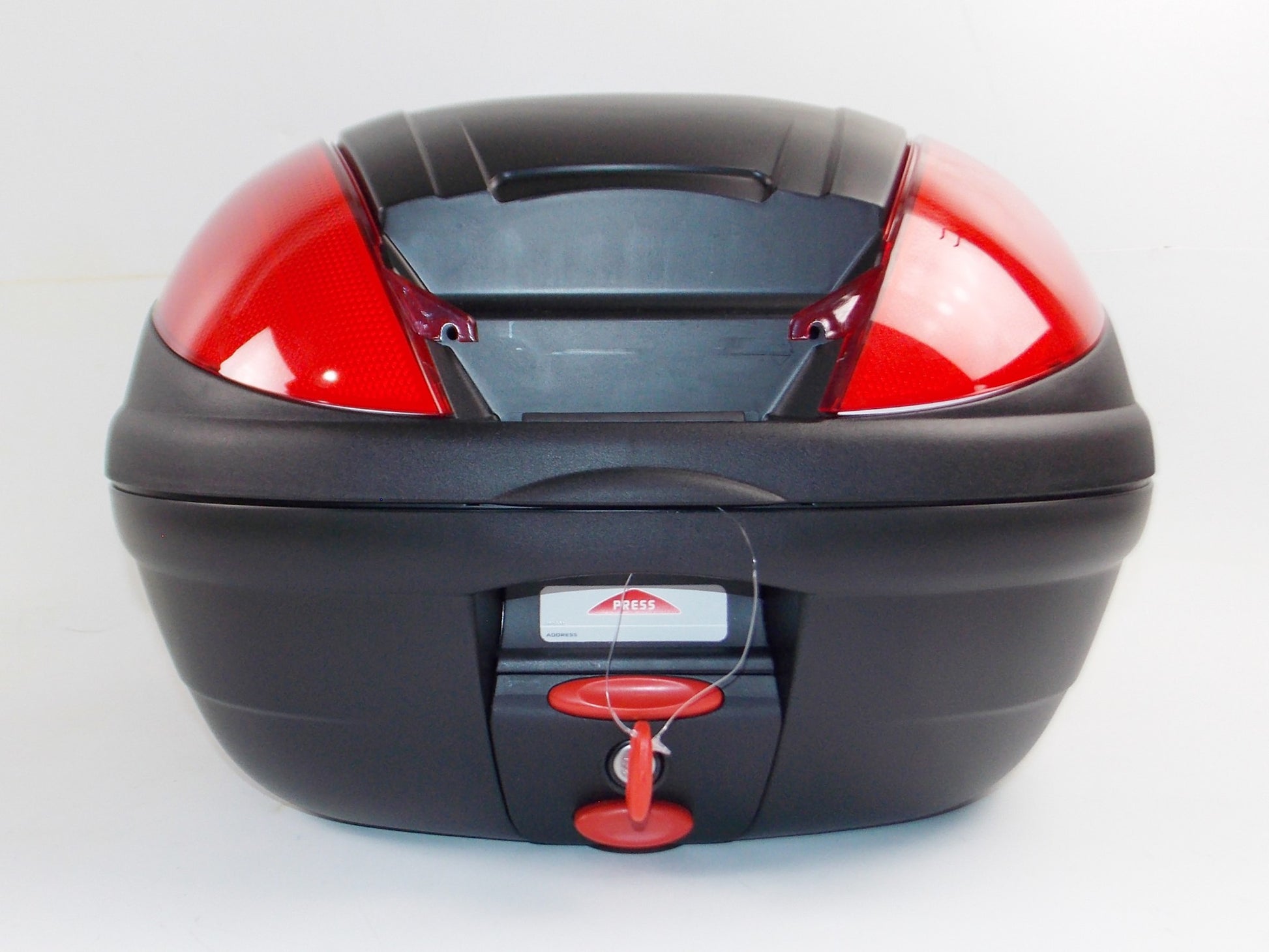 MALAGUTI PASSWORD 250 SCOOTER MOPED 37L TOP CASE LUGGAGE BLACK+SILVER COVER+RACK - MotoRaider