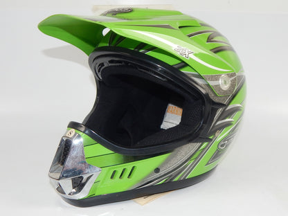 GMAX PLATINUM SERIES MOTORCYCLE HELMET LIGHT GREEN SIZE S OFF ROAD ATV CROSS - MotoRaider
