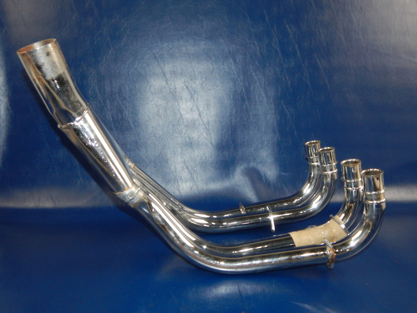 NOS MARVING CHROME 4 in 1 HEADER FRONT EXHAUST MUFFLER PIPE YAMAHA XJ900 Y47C - MotoRaider
