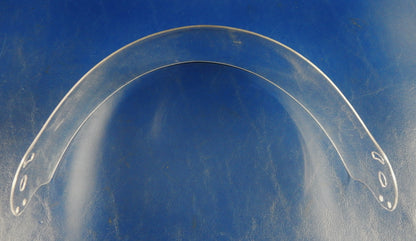 MOTORCYCLE HELMET OPEN FACE VISOR SCREEN SPIRIT CLEAR+SCREWS+COVER PLATE 050192 - MotoRaider