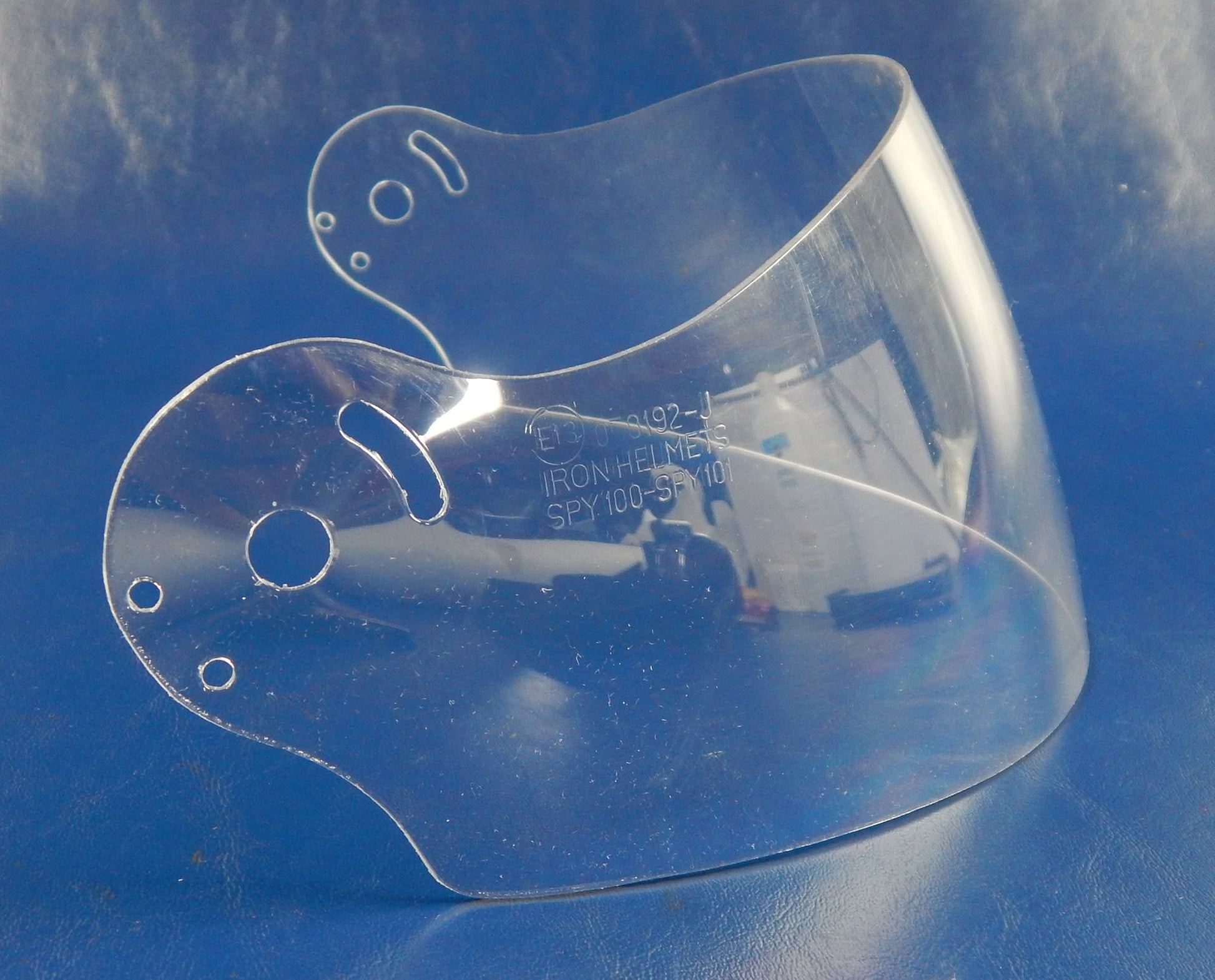 MOTORCYCLE HELMET OPEN FACE VISOR SCREEN SPIRIT CLEAR+SCREWS+COVER PLATE 050192 - MotoRaider