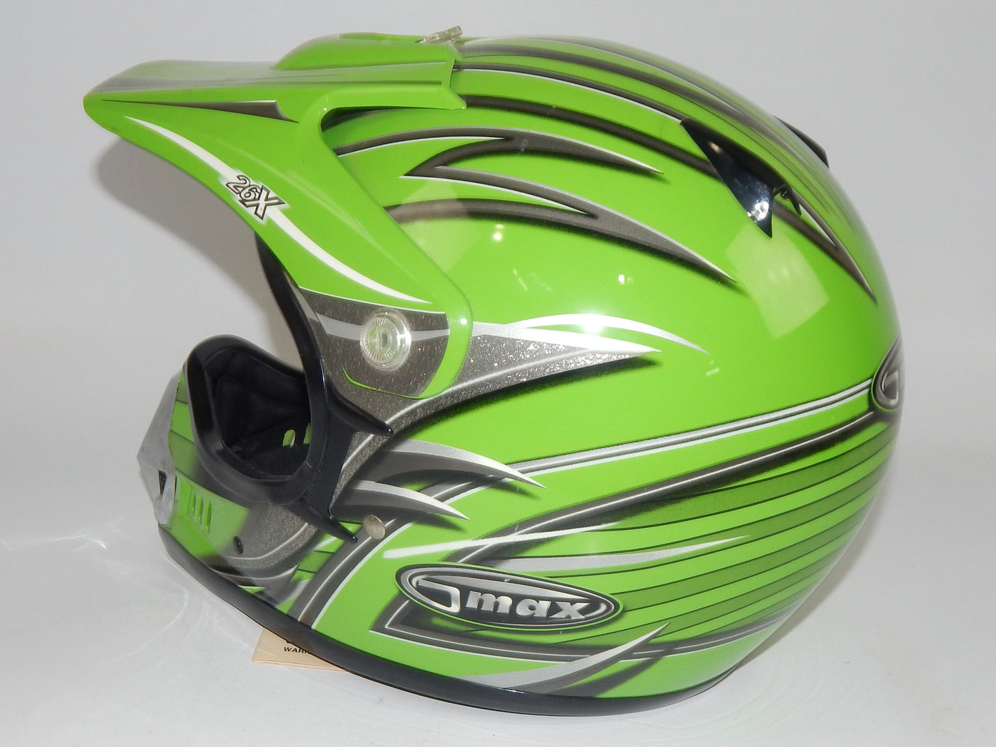 GMAX PLATINUM SERIES MOTORCYCLE HELMET LIGHT GREEN SIZE S OFF ROAD ATV CROSS - MotoRaider