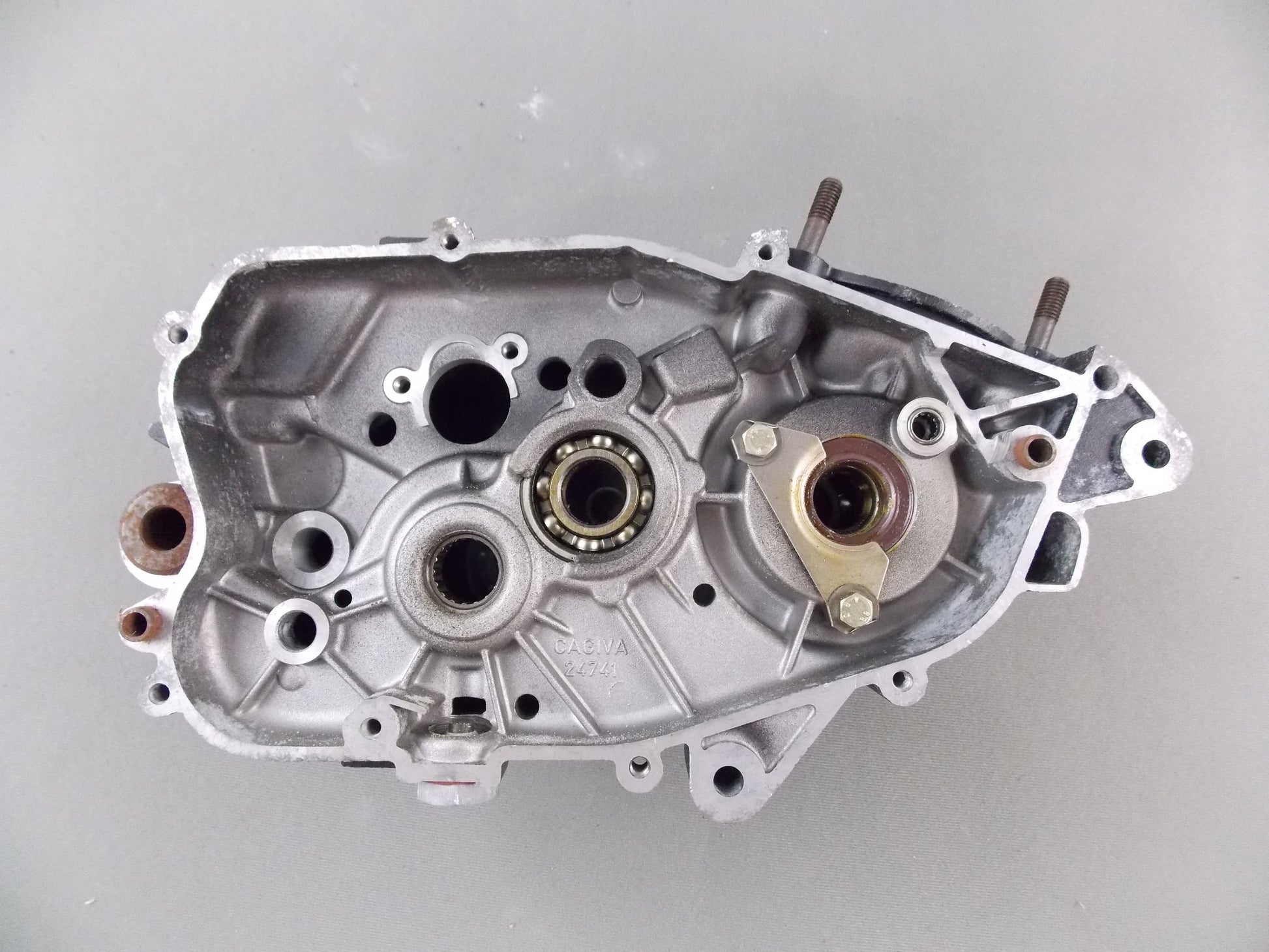 NOS OEM CAGIVA ALETTA ROSSA ENGINE CRANKCASE MOTOR CENTER CASES 800L33735 - MotoRaider