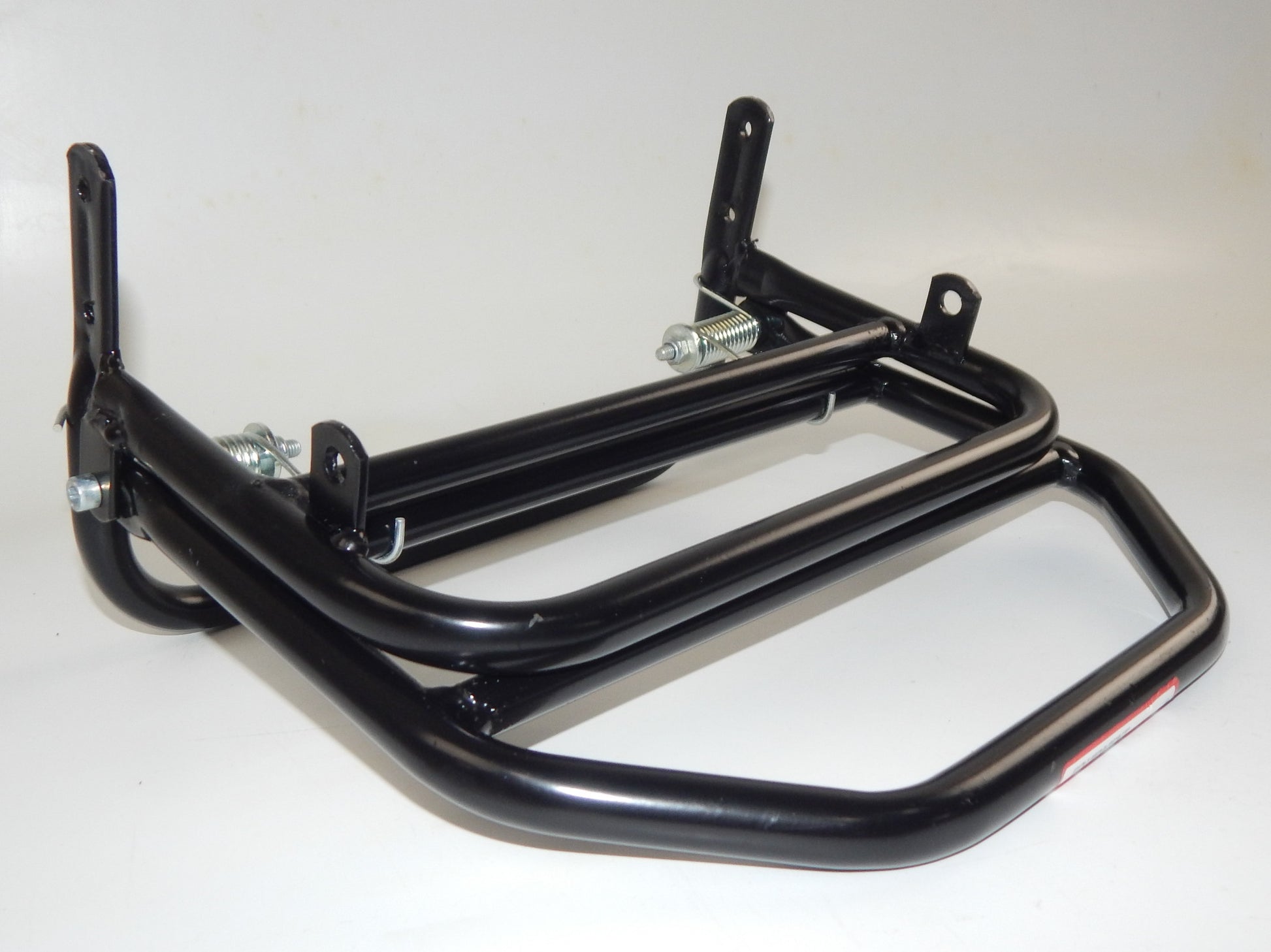 ELITE MOTORCYCLES BLACK REAR RACK LUGGAGE TOP CASE HOLDER 11" x 10" SCOOTER - MotoRaider