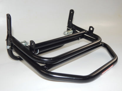 ELITE MOTORCYCLES BLACK REAR RACK LUGGAGE TOP CASE HOLDER 11" x 10" SCOOTER - MotoRaider