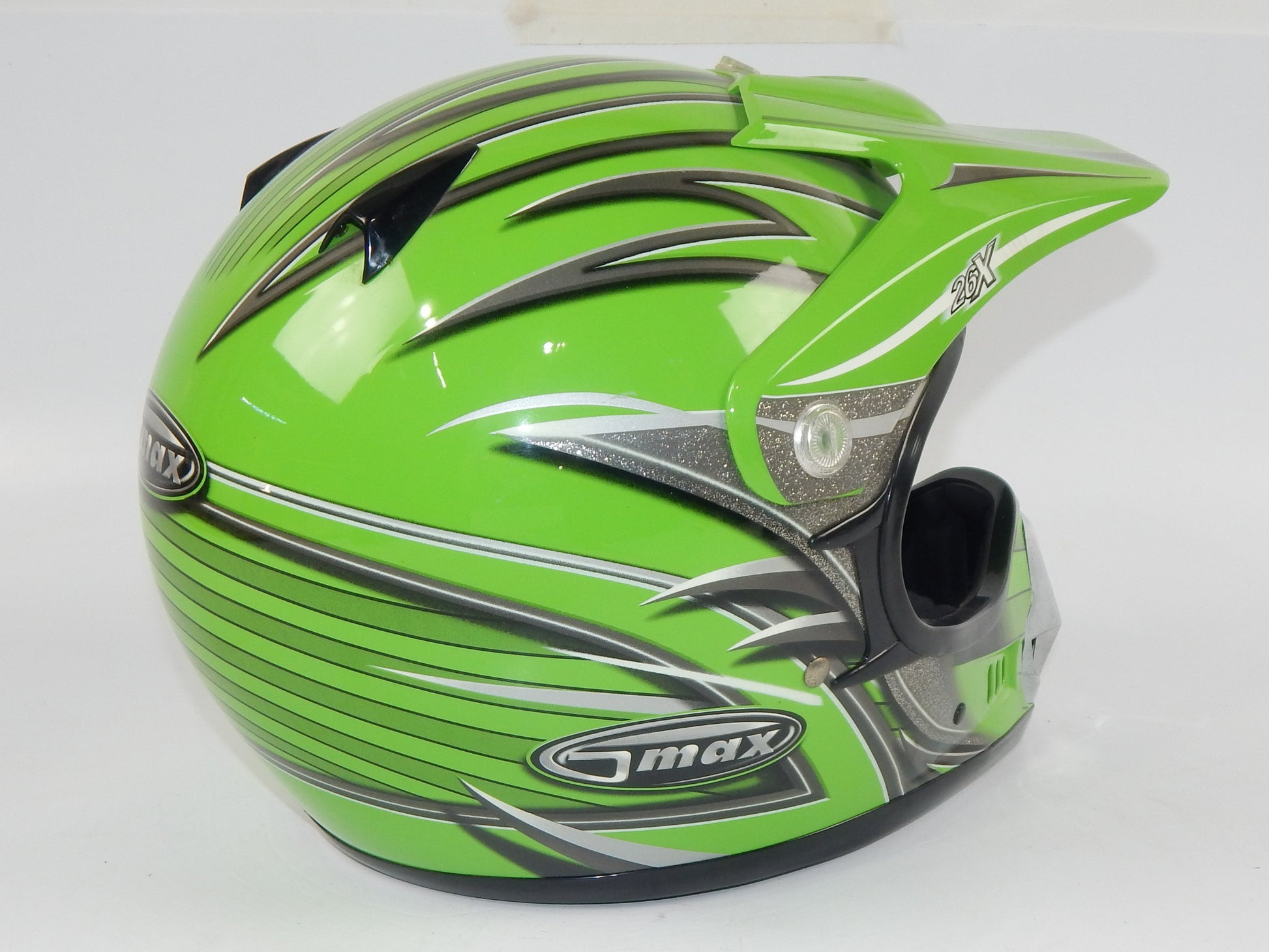GMAX PLATINUM SERIES MOTORCYCLE HELMET LIGHT GREEN SIZE S OFF ROAD ATV CROSS - MotoRaider