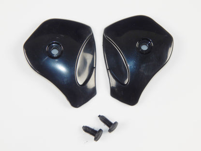MOTORCYCLE HELMET OPEN FACE VISOR SCREEN SPIRIT CLEAR+SCREWS+COVER PLATE 050192 - MotoRaider
