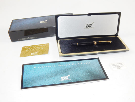 1980's MONTBLANC BLACK MEISTERSTUCK ROLLERBALL PEN SMALL LADY L=135mm - MotoRaider