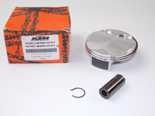 NOS OEM KTM 350 SX-F/XC-F 88 mm PISTON SET 772.30.107.000 | 772.30.107.100 (II) - MotoRaider