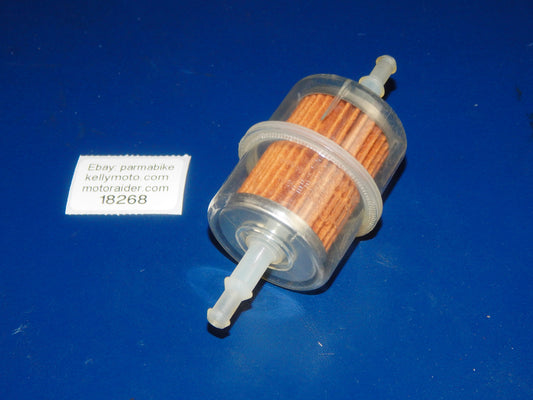 NOS IN LINE UNIVERSAL UFI GAS FUEL FILTER 31.001.00 MOTORCYCLE CAR D=43m H=60mm - MotoRaider